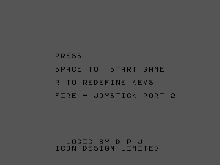 Barbarian title screen for Commodore 64